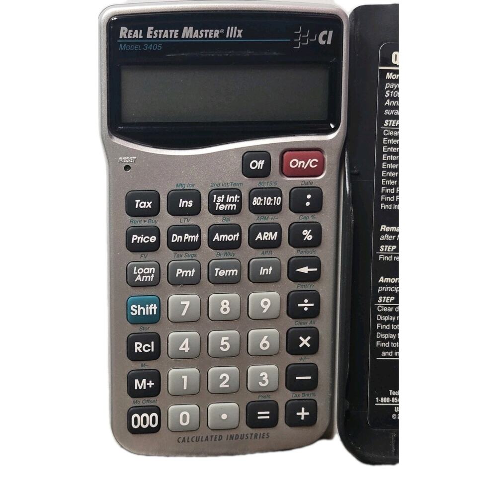 Calculated Industries 3405 Real Estate Master IIIx